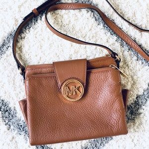 Michael Kors Fulton Pebble Leather Crossbody